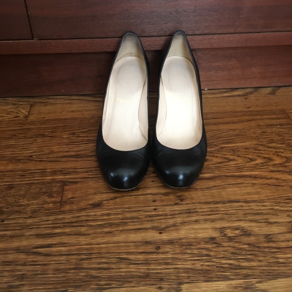 Christian Louboutin Black Leather Pumps